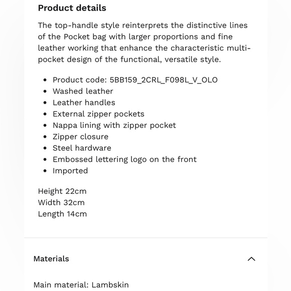 Miu Miu Pocket Nappa leather top-handle bag - Picture 16 of 16